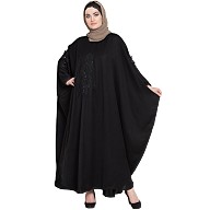 Premium Kaftan with patch work-black